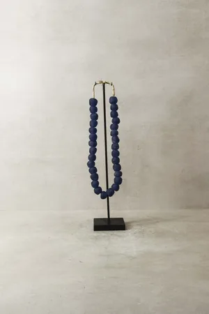 Botanical Boys Ghana Glass Beads Necklace, - 85.1