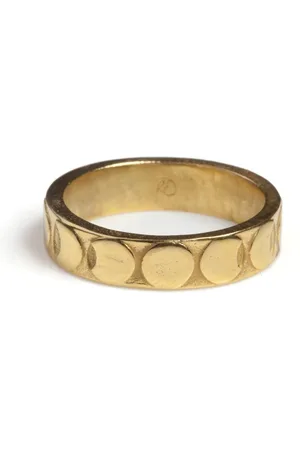 Rachel Entwistle Moon Phases Band Ring - N / Vermeil - N