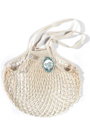 Filt Net Bag | Ecru L - White, Natural, Marble