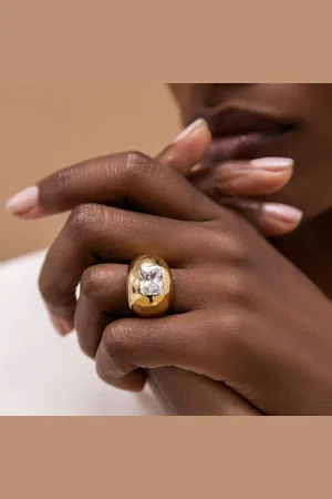 Ariane Jewels Anillo Band Zircon Oro - 14