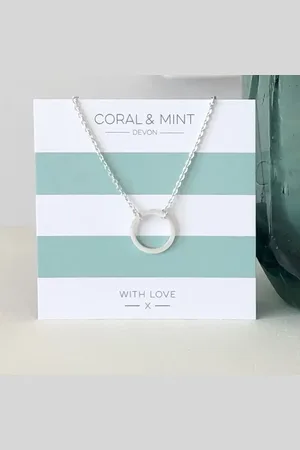 Coral Eternity Necklace