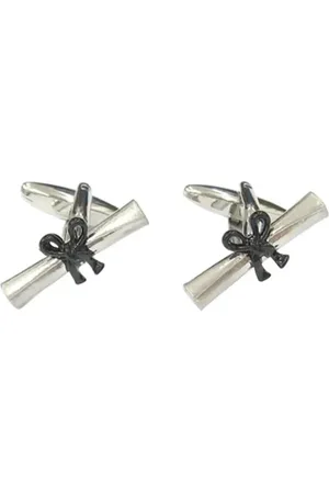 Dalaco Graduation Scroll Cufflinks - Silver /
