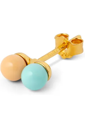 Lulu Copenhagen Dessert Mist Enamel Ball Sterling Silver Ear Stud