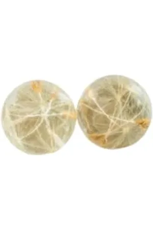 Botanic Isles Dandelion Seed Resin Stud Earrings - 11mm