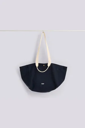 Hay Weekend Bag Small - Milk Chocolate, Midnight Blue