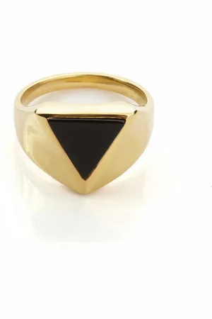 Rachel Entwistle Pythagorus Onyx Ring - N / Vermeil - N