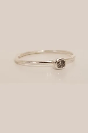 Nikki Stark Jewellery Salt And Pepper Diamond Ring