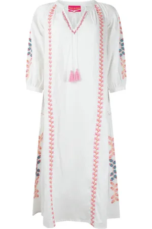 place du soleil Embroidered Dress S24 305 - Xs