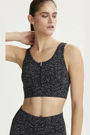 Varley Dark Mono Zebra Fay Bra - Xs