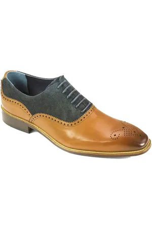 Azor Nazaro Suede Leather Oxford Brogues - Tan / - 11