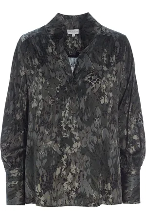Dea Kudibal Ocelot Beetle Print Silk Marika Blouse - M