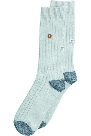 Alfredo Gonzales Chaussettes En Laine Grise Et Bleue - M