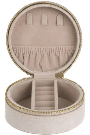 Edblad Travel Jewellry Case Velvet - Velvet Dusty Pink/steel