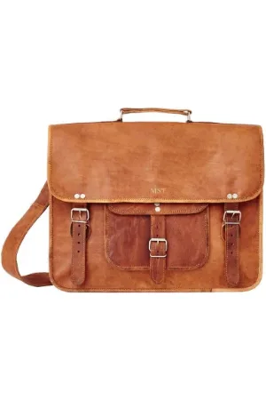 VIDA VIDA Large Classic Leather Satchel - - 15 X 11