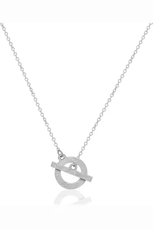 A Weathered Penny Sterling Plated Lariat Necklace