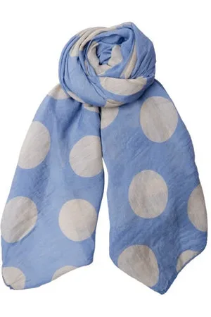 Black Colour Dagmar Cotton And Silk Long Scarf - Spot
