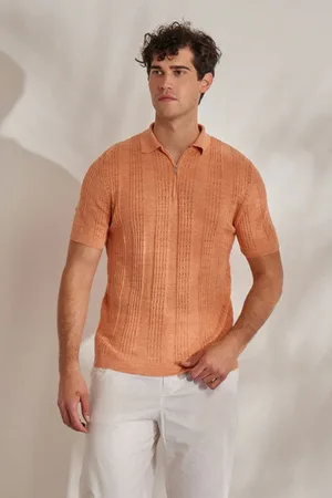 Daniele Fiesoli Jacquard Knitted Zip-up Shirt - Medium