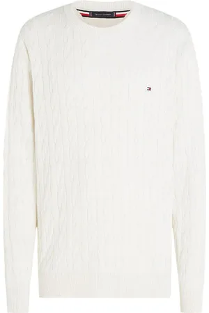 Tommy Hilfiger Sweater Man Mw0mw33132 Ybi - Avorio / L