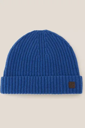 White Stuff Wool Ribbed Beanie - Mid
