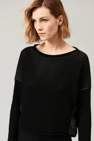 TRANSIT Boat-neck Knit Jumper - 1 / Black / Cfdtry8430.10