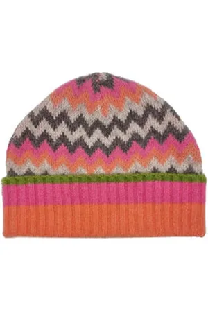 NOOKI DESIGN Dora Chevron Beanie- Mix - One / Mix / 29% Acrylic/28% Nylon/20% Wool/19% Polyester/4% Elastane