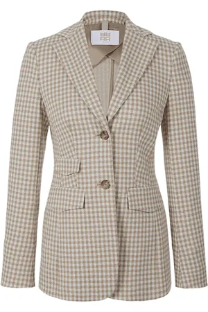 Riani Vichy Jersey Two Button Blazer - 40/uk14