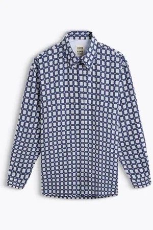 Homecore Chemise Shadow Delos / White - Bleu / S