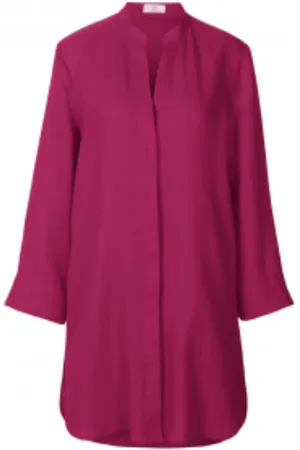 Riani Linen Tunic Top In Cerise 445910 2272 Col 326 - 12/38