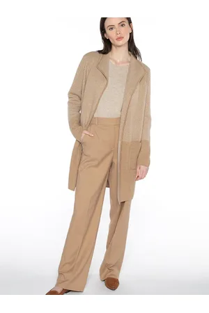 Kinross Cashmere Doubleknit Jacquard Cardigan In Lfsc4-211 - S