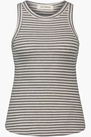 Sofie Schnoor Tank Top Grey Striped - Uk 10