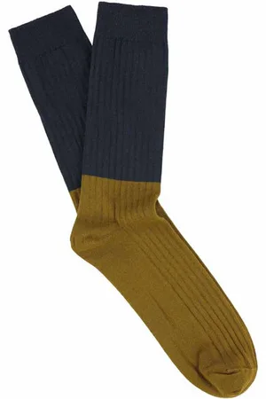 ESCUYER Cumin Colour Block Socks - 39-45