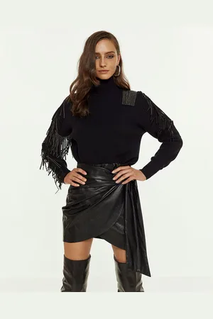 ACCESS FASHION Cali Fringe Jumper - M/l /