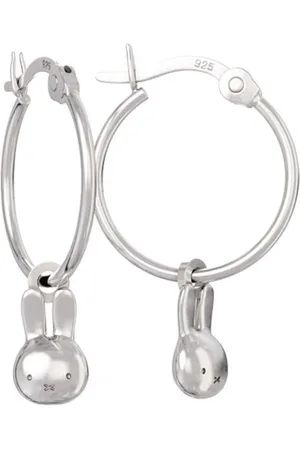Miffy Mini Sterling Head Hoop Earrings