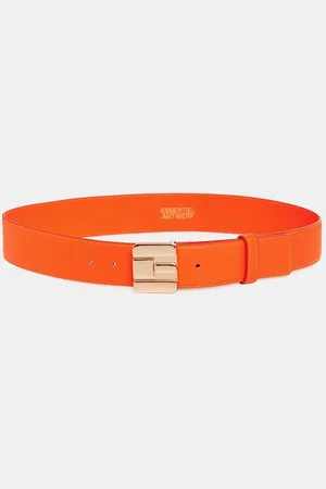 Essentiel Antwerp - Gelt Leather Belt - Poppy - M