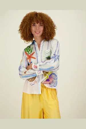 Me369 Isabel Magic Printed Shirt - Magic Ocean - S
