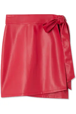Never Fully Dressed Deep Vegan Leather Mini Jaspre Skirt - 14