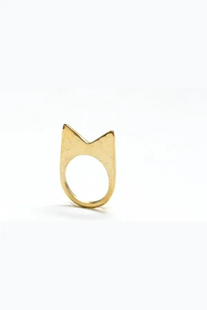 ARTISANS & ADVENTURERS Mamba Textured Ring - Small / Gold