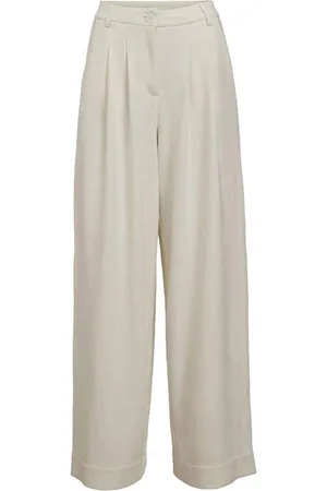 Object Rilla Wide Leg Loose Trousers - 42 / Uk14