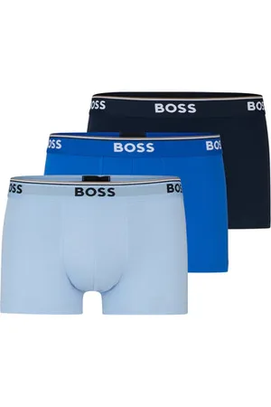 HUGO BOSS 3-pack Of Stretch Cotton Trunks With Logo Waistbands 50514928 975 - S