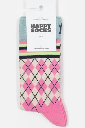 Happy Socks Mixed Argyle Socks In - 36-40