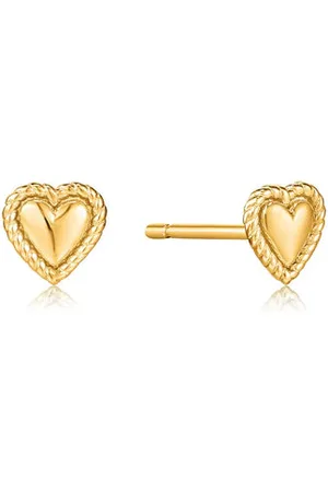 ANIA HAIE Rope Heart Stud Earrings