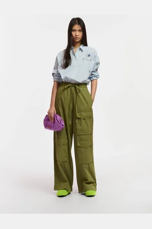 Essentiel Antwerp Fopy Cargo Pockets Pants Olive Martini - - 34 (6)