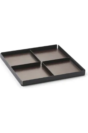 Bureau De Stil Set Of 3 Brown Pockets Rest Organiser Tray