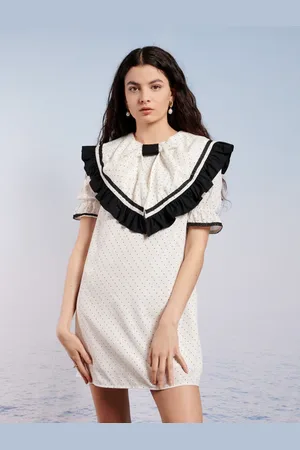 Sister Jane Sea Shells Mini Dress - M+ / White