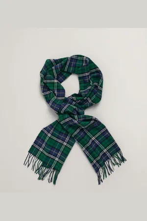 GANT Forest Green Multi Check Scarf 9920204 338 - One Size