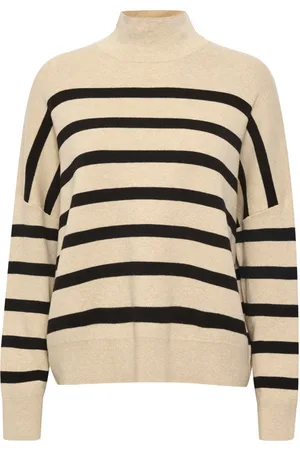 INWEAR Tenleyiw Turtleneck Jumper Sandstone & - Uk 14