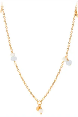 Pernille Corydon Afterglow Sea Necklace In Gold W Freshwater Pearls & Agate