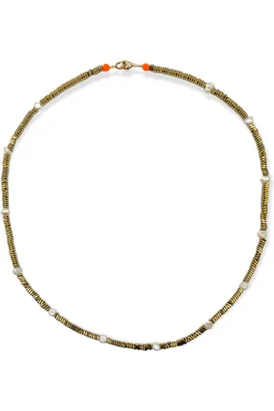 Bella Riley Hematite & Pearl Spacer Necklace By