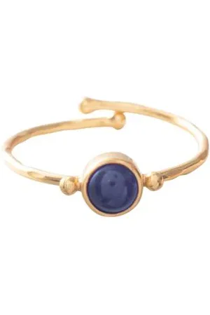 A Beautiful Story Ring Faithful - Lapis Lazuli - - 1,6 Cm Diameter