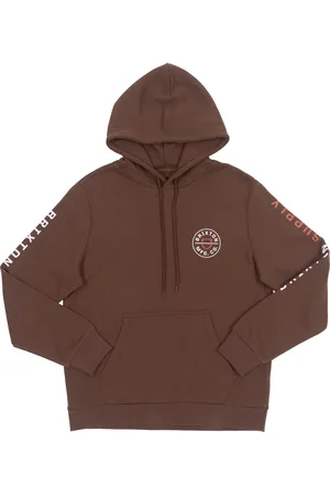 Brixton Crest Graphic Hoodie In - S